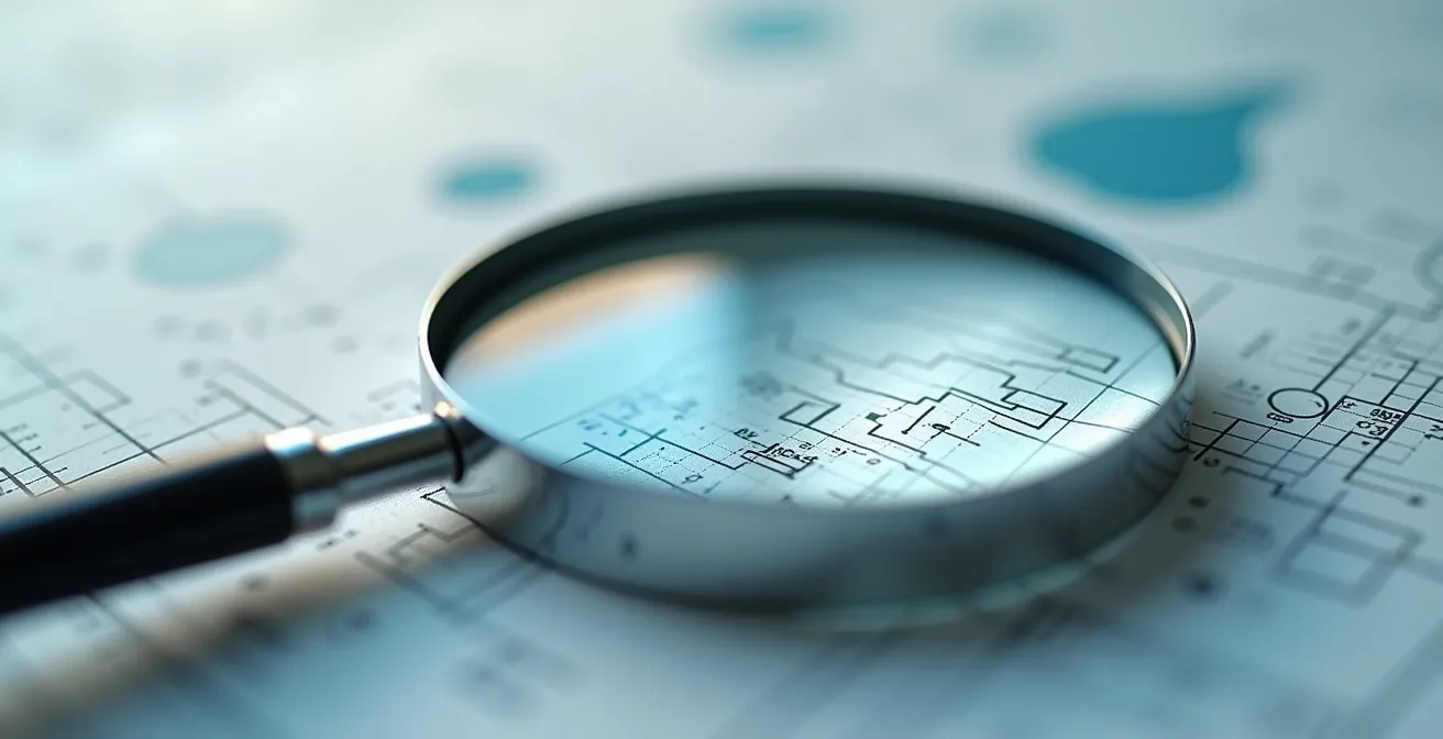 Examen détaillé d'un certificat d'analyse CBD avec loupe