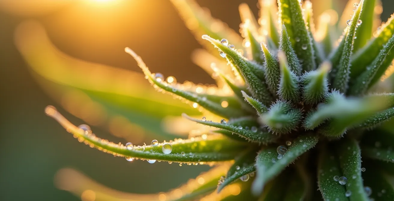 Champ de chanvre biologique en France avec paysage rural