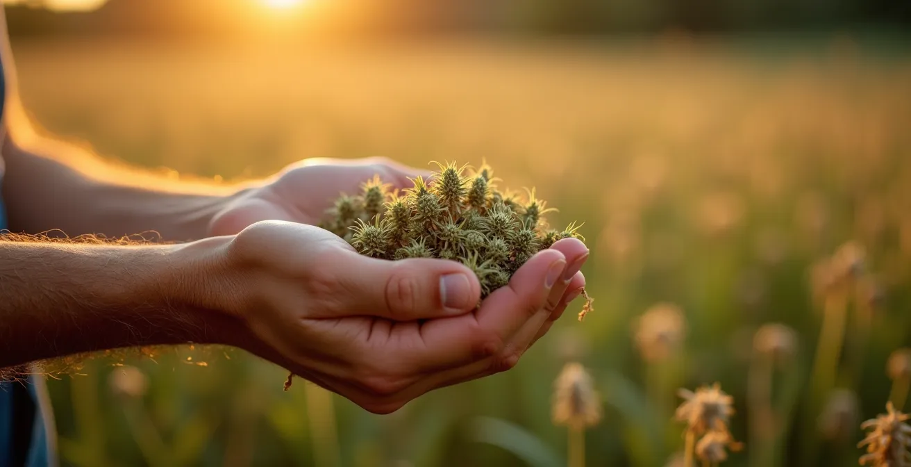 Comparaison visuelle entre culture indoor artificielle et culture outdoor naturelle